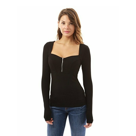 PattyBoutik Womens Square Neck Long Sleeve Blouse